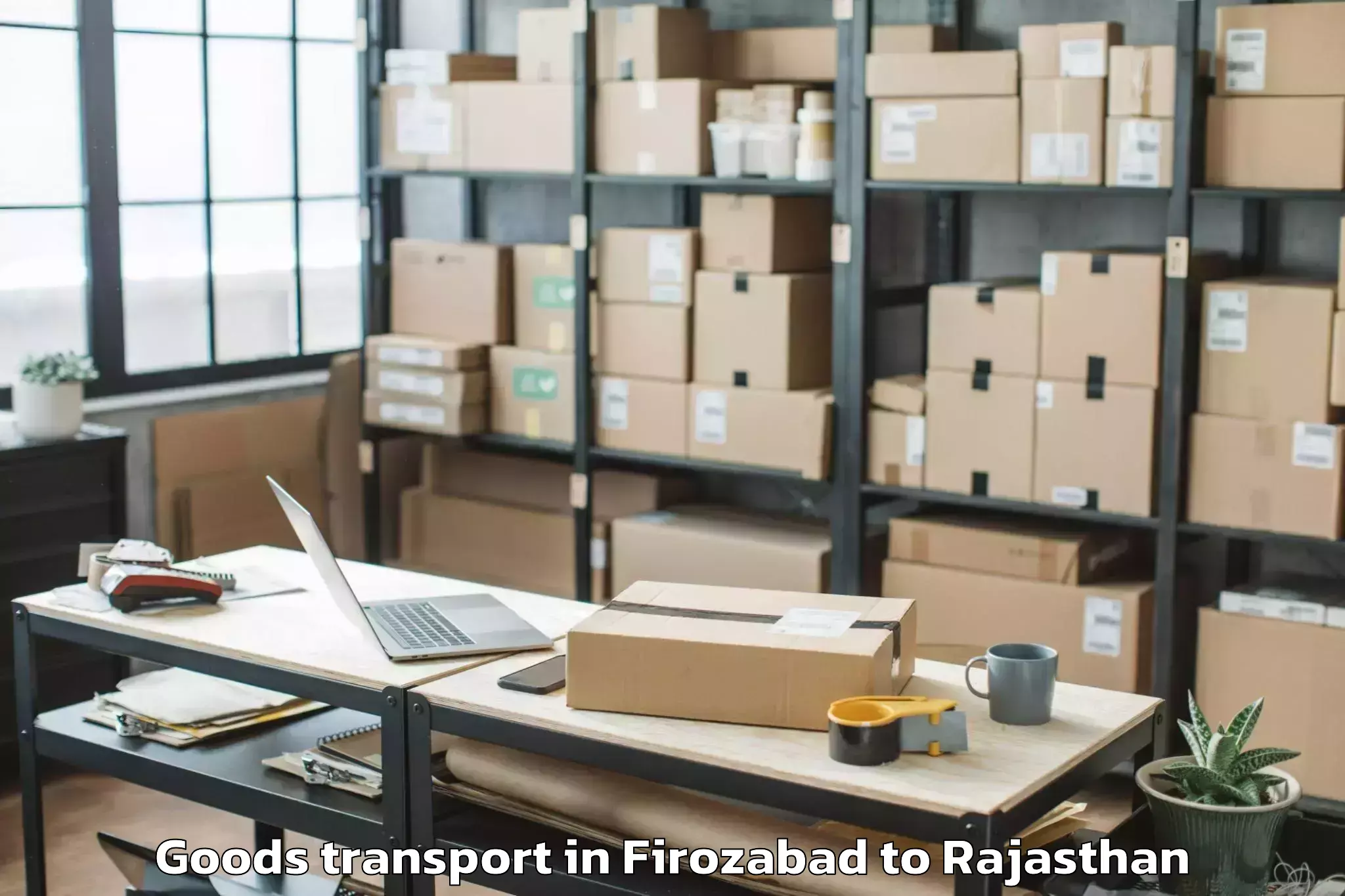 Reliable Firozabad to Dausa Goods Transport